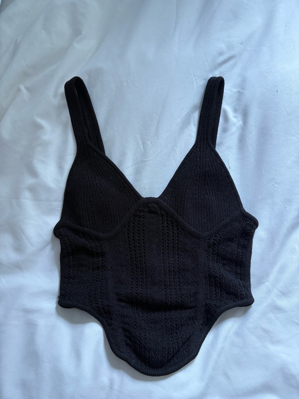 Garage knit corset top